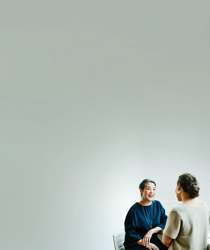 Two women having a conversation